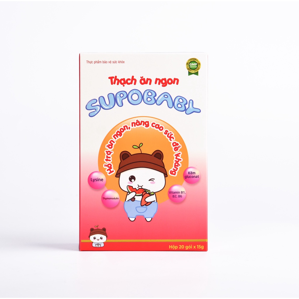 Thạch ăn ngon SUPOBABY 5IN1 giúp bé ăn ngon, tiêu hóa tốt, tăng sức đề kháng cho bé