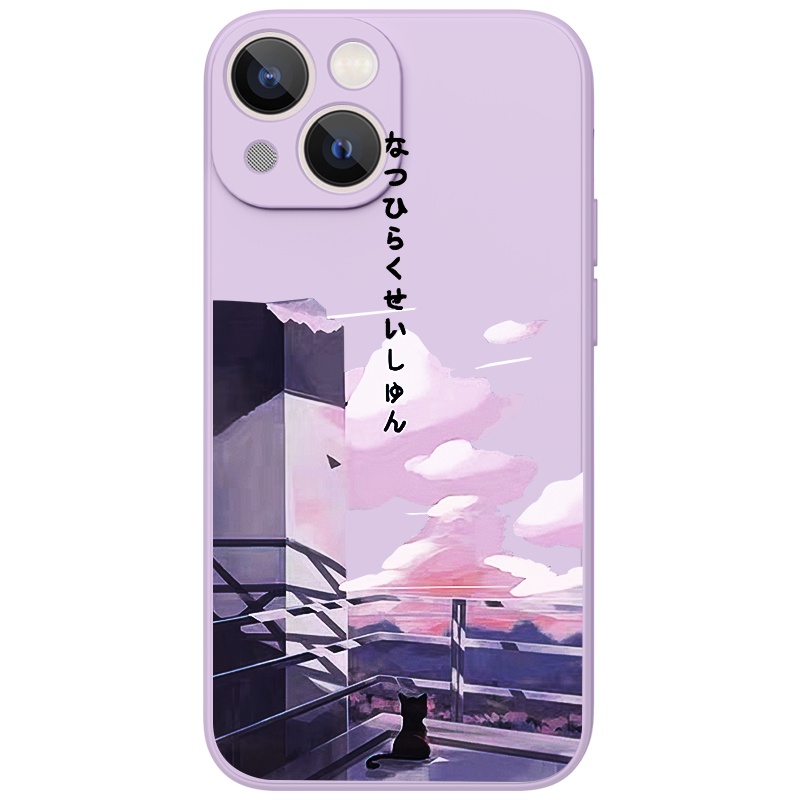 Ốp lưng JURSUE dễ thương đẹp độc lạ dẻo Cho iPhone 14 13 12 11 Pro Max SE 2020 X XR XS 8 7 ip 6S 6 Plus kute XYH1153