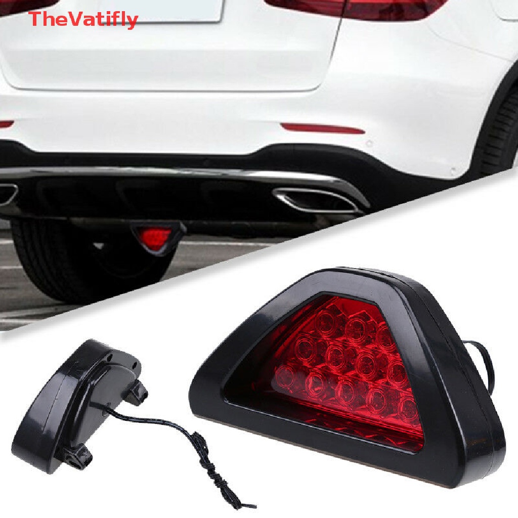 Đèn Led 12V F1 Hình Tam Giác 12 Bóng Gắn Đuôi Xe Hơi Thể Thao
