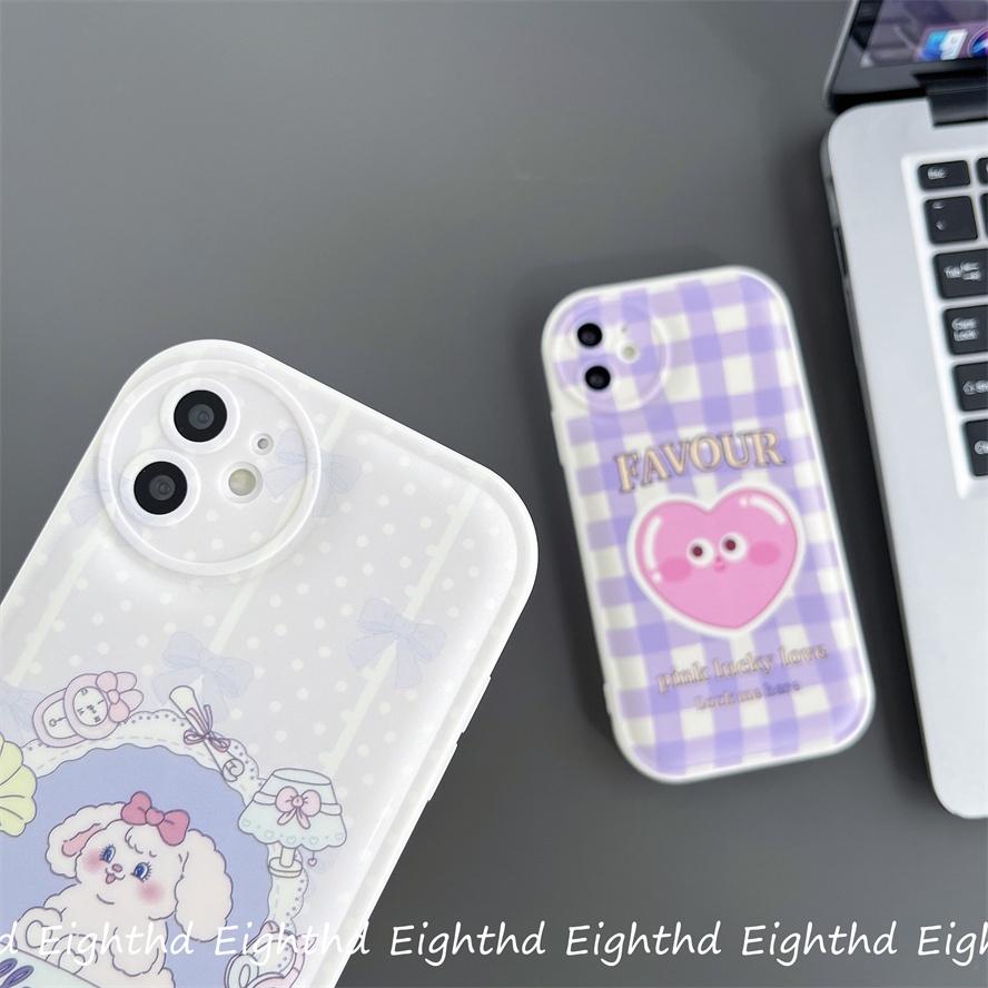 Ốp Điện Thoại Silicon Họa Tiết Hoạt Hình Chú Gấu / Búp Bê Barbie Cho iPhone 14 13 12 11 Pro Max X Xr Xs 8 7 6 Plus SE 2020