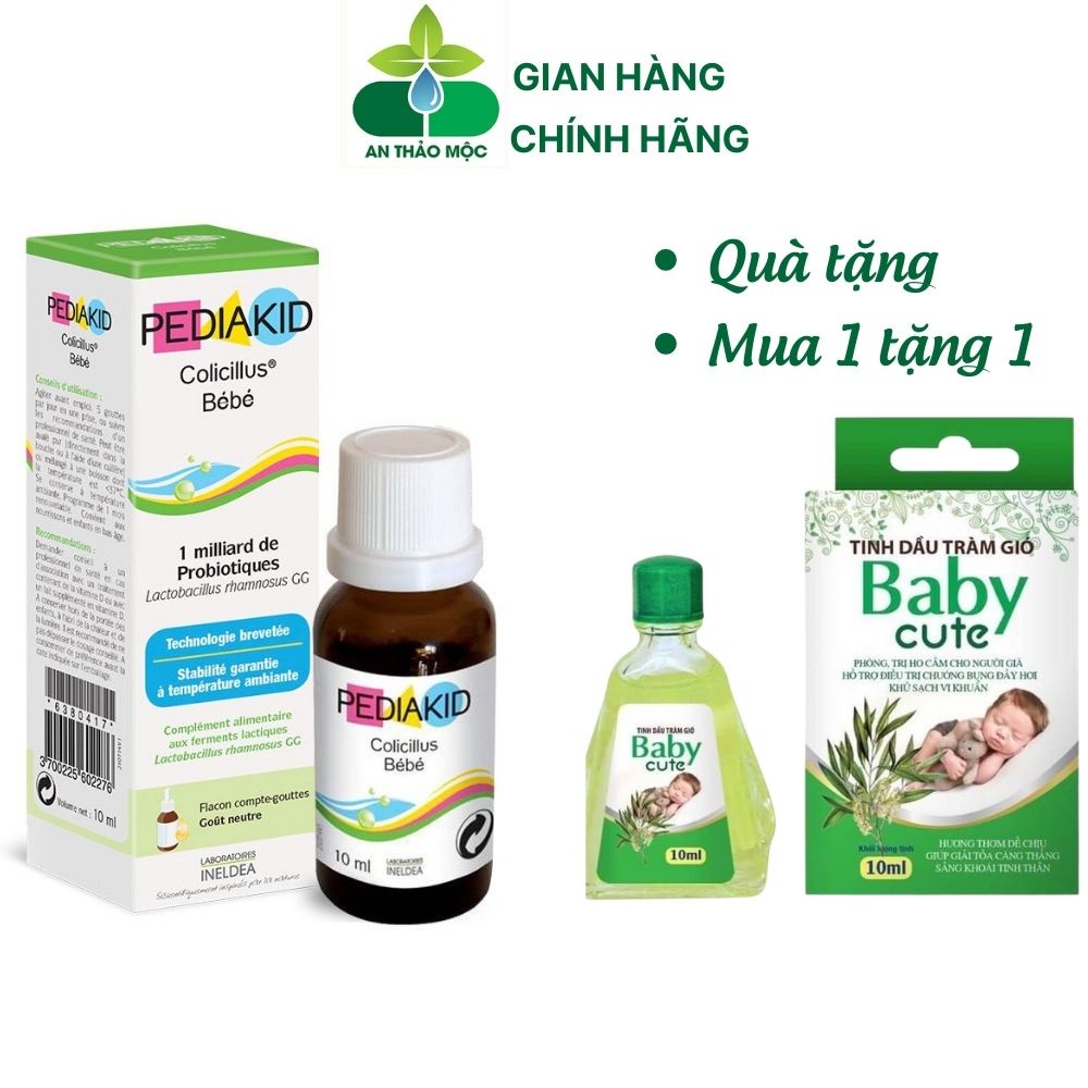 Men Tiêu Hóa PEDIAKID Colicillus BeBe Chai 10ml Giảm Tiêu Chảy Táo Bón Cho Bé Từ Sơ Sinh