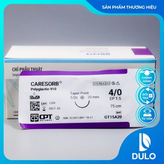Chỉ phẫu thuật Caresorb 4/0 ( Combo 6 sợi)