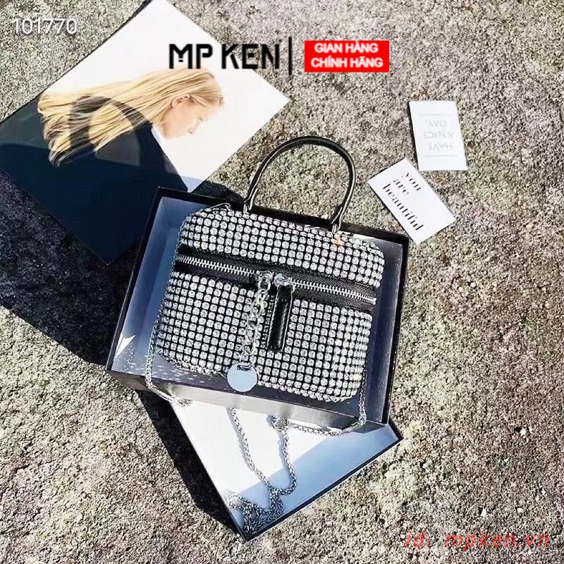 Túi cốp Wang đá Túi cốp chữ wang đá full box siêu xinh đi chơi đi học đi làm