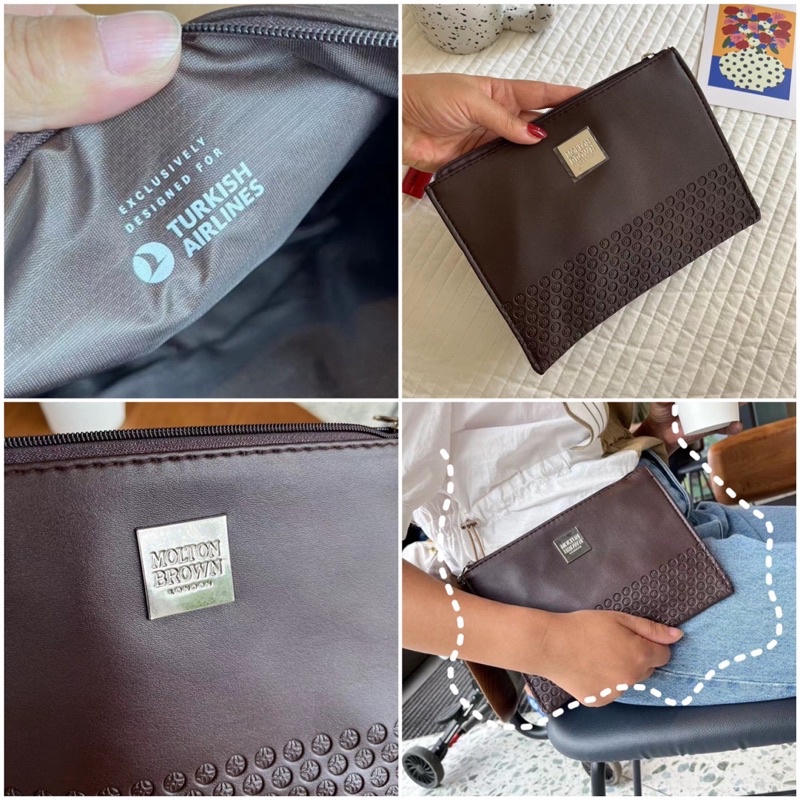 Ví Túi Molton Brown của Anh cho khách hạng Thương gia Turkish Airline, đồ máy bay, hàng không