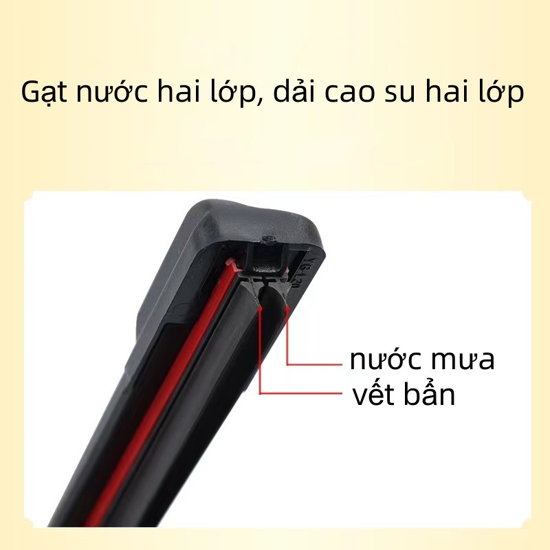 Gạt mưa 2 lưỡi thế hệ mới | gạt mưa lưỡi kép | tuổi thọ cao Gạt mưa ô tô kích thước hoàn chỉnh 14-26 greatcar