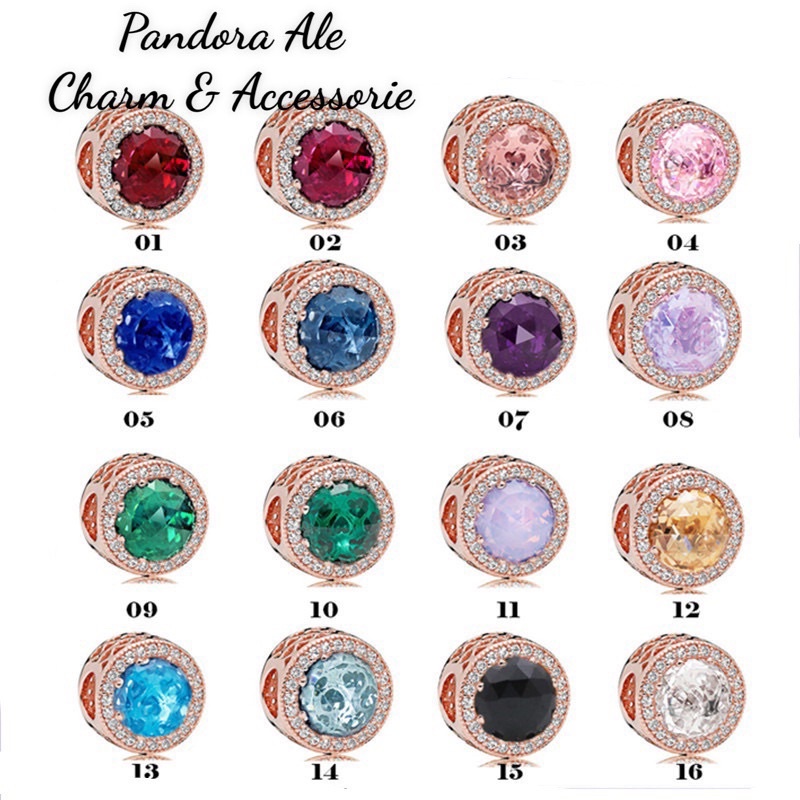 PAN ALE CHARM RADIANT VÀNG HỒNG ĐÍNH ĐÁ VIỀN ĐÁ NHỎ BẠC S925