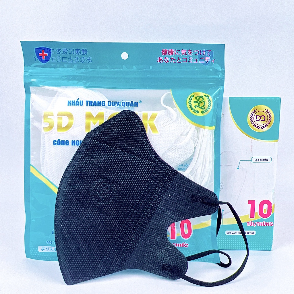 Combo 400 Chiếc Khẩu Trang 5d Mask Người Lớn Duy Quân Xuân Lai Mẫu Mới Ra Đẹp Dày Dặn Quai Bền