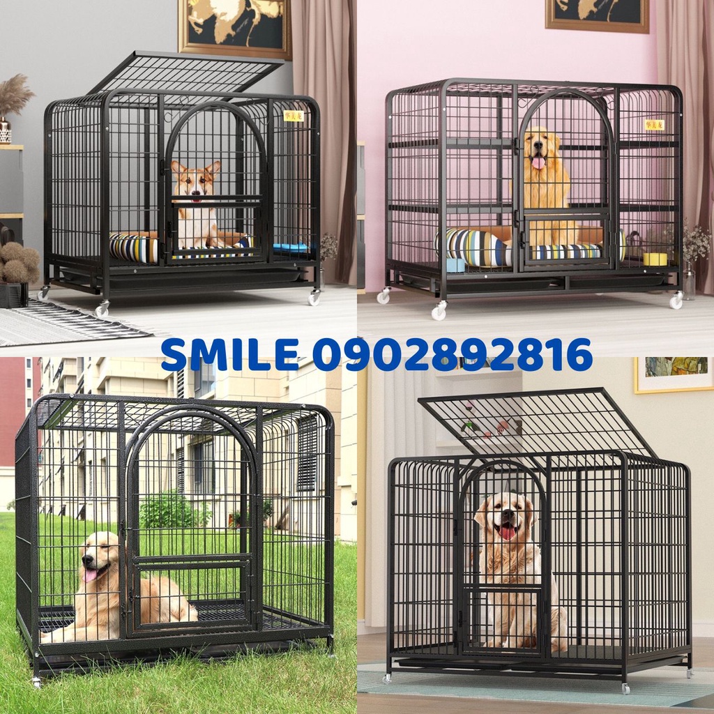 [XẢ KHO] CHUỒNG NAN ỐNG SIÊU DÀY SIZE LỚN DÀNH CHO CHÓ LỚN SIze 80x54x76cm ( thú cưng dưới 15kg)