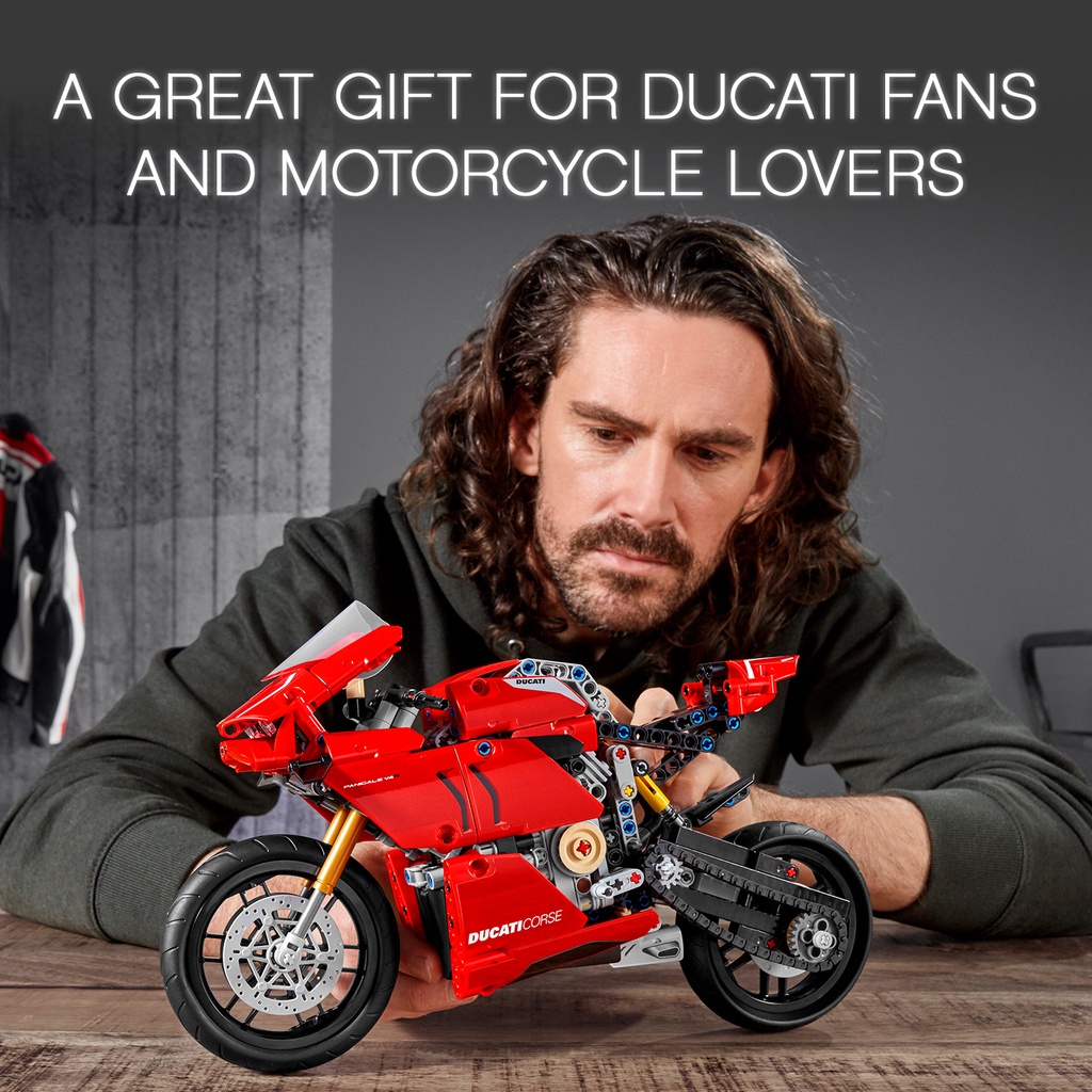 Bộ Đồ Chơi Lắp Ráp lego Hình Xe Hơi ducati panigale v4 r 42107  lego