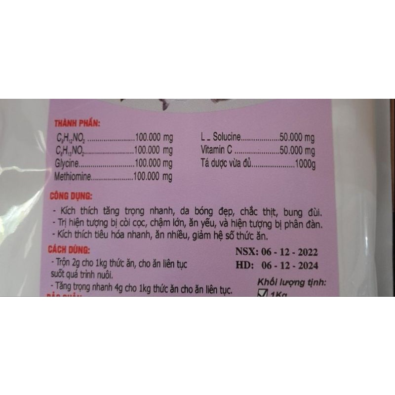 Siêu Tăng Trọng hỗ trợ tiêu hóa, ăn ngon cho Cá, Ếch, Lươn