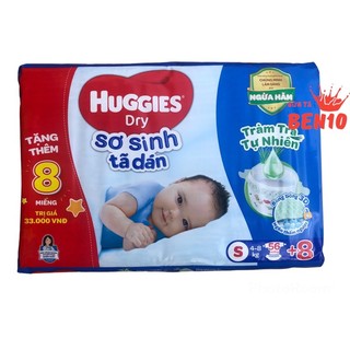 Bỉm - Tã dán Huggies size S - 56 miếng (Cho trẻ 4 - 8kg)