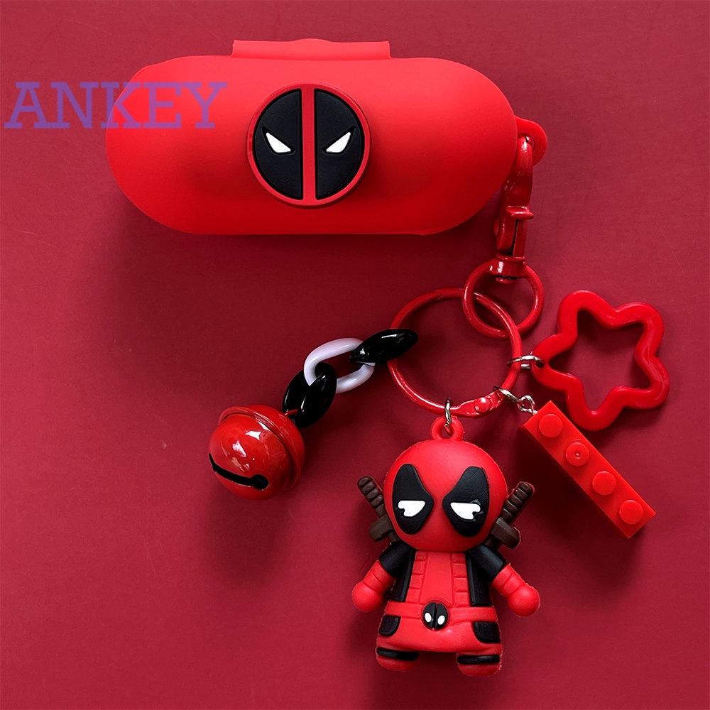 Sony WF-C500 Case Vỏ Bảo Vệ Hộp Sạc Tai Nghe Sony WF-C500 TWS Không Dây Chất Liệu Silicon Họa Tiết Hoạt Hình Dễ Thương Kèm Móc Khóa