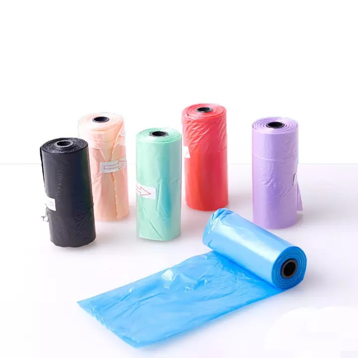 STHA- 1 cuộn 15 Túi hốt phân chó bốc kít túi nilon dùng bọc xẻng gắp phân