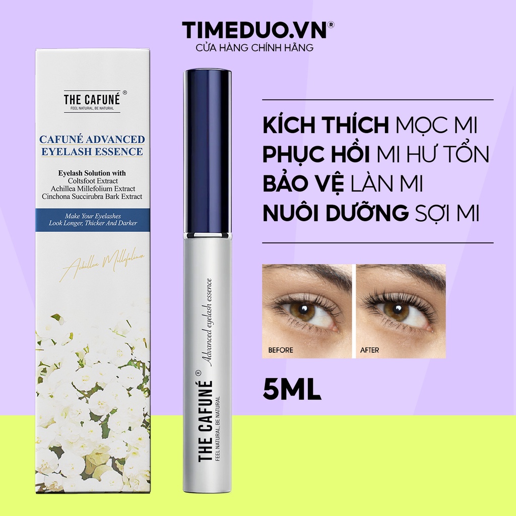 Tinh Chất Dưỡng Mi The Cafuné Giúp Mi Dài Dày Tự Nhiên, Không Gây Thâm Mắt 5ml