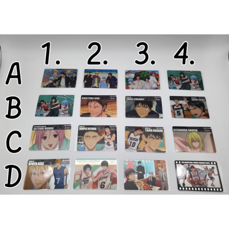Thẻ bài bo góc chủ đề KUROKO NO BASKET - TUYỂN THỦ VÔ HÌNH , KNB số 04
