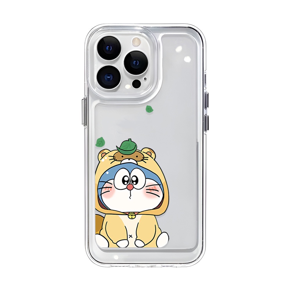 Ốp iphone Trong Suốt In Hình doraemon chất liệu lưng cứng Cho iphone 14ProMax 14Plus 13 11 12 7Plus X XR XS Max 8 7