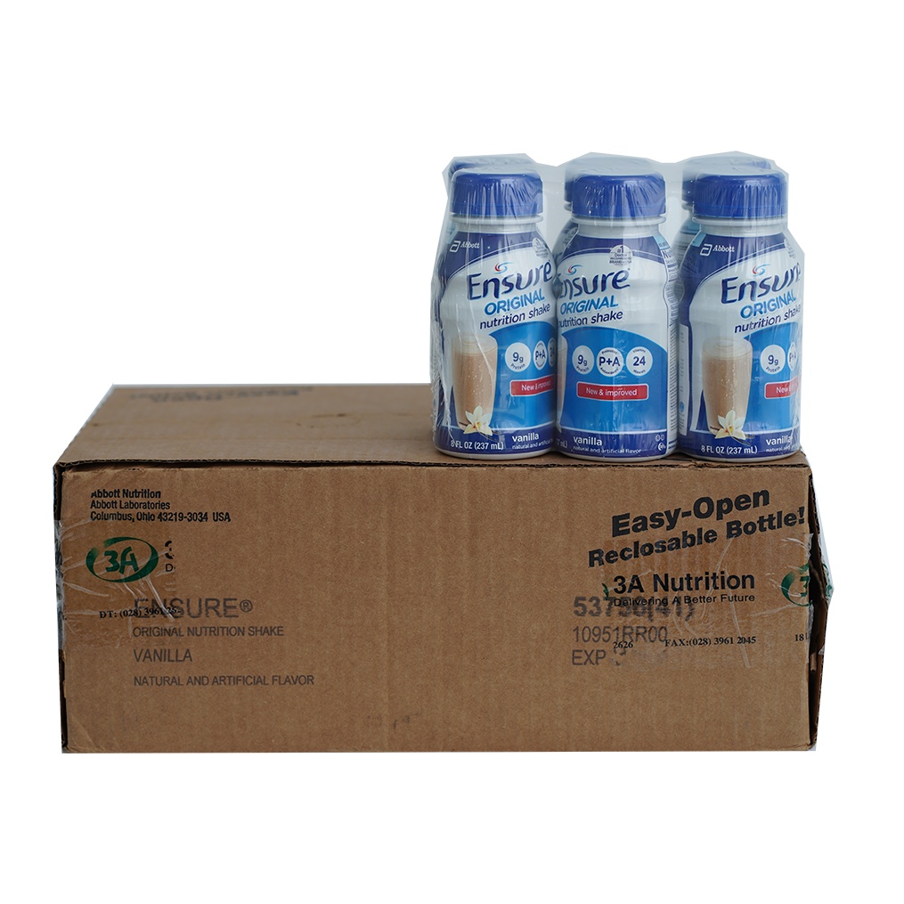 Sữa Ensure Nước 237ml Original hương Vani  Date T5 - T6/2024