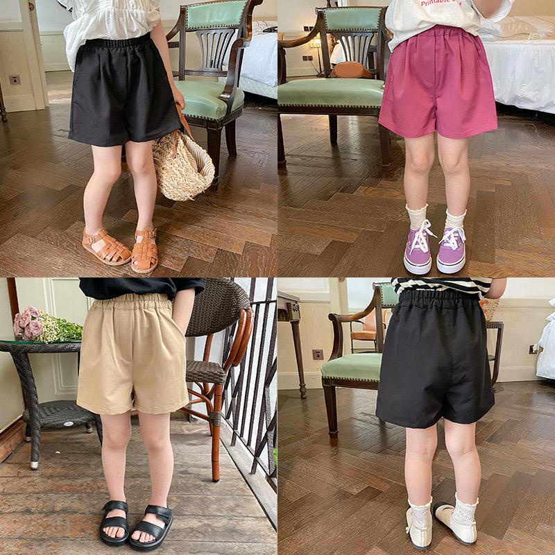 Quần short vải ống rộng cho bé QG318 sz 90-150, quần vải cạp chun co dãn thoải mái cho bé, thời trang xuân hè 2023