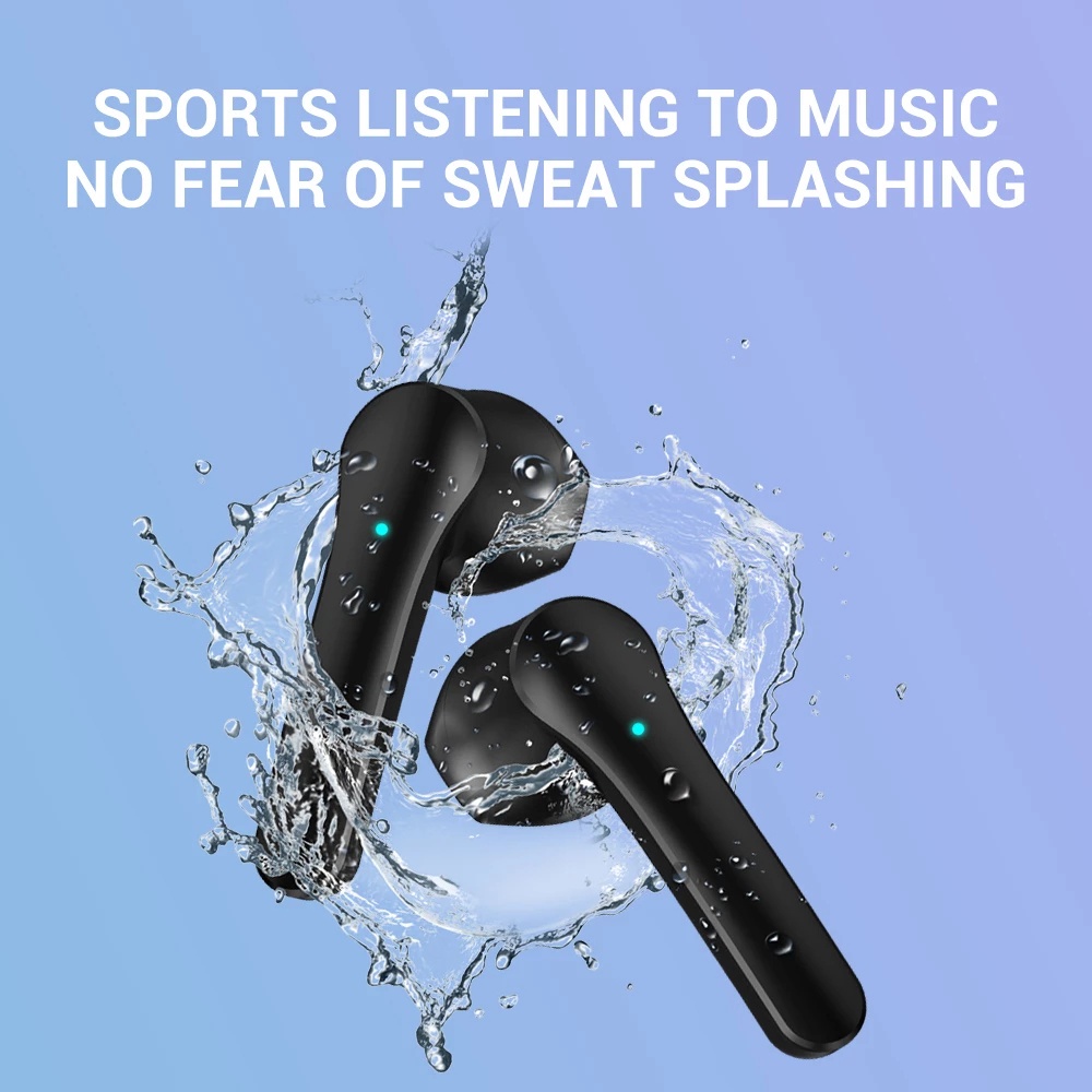 Tai Nghe Bluetooth 5.0 Không Dây Mini Chống Thấm Nước Kèm Mic JS82 TWS