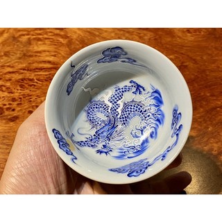 Chén chủ hoạ tiết thanh long sứ cảnh đức cao cấp chất liệu:sứ cảnh đức cao cấp