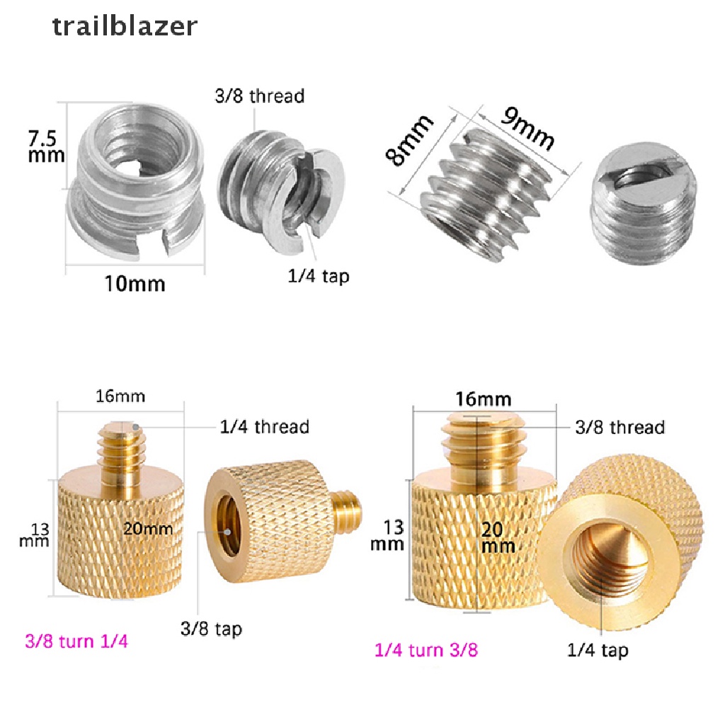 Đai Ốc Chuyển Đổi 5 / 8 Sang 3 / 8 Sang 1 / 4 Inch Tháo Gỡ Nhanh Cho Giá Đỡ Ba Chân DSLR UIO