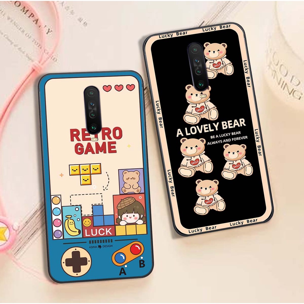 Ốp Xiaomi Redmi K30 / Redmi K30 5G in hình gấu bear, hoạt hình cute, đáng yêu