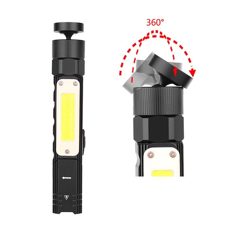 Đèn LED COB Nam Châm Siêu Sáng Chống Thấm Nước Sạc USB Xoay 90 Độ Chuyên Dụng