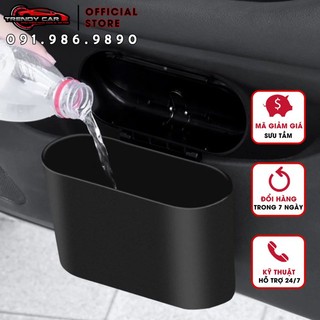 Thùng Rác Mini Để Trên Xe Ô Tô, Hộp chứa Rác Đa Năng có móc cài tiện dụng đơn giản gọn nhẹ chất liệu bền bỉ dày dặn