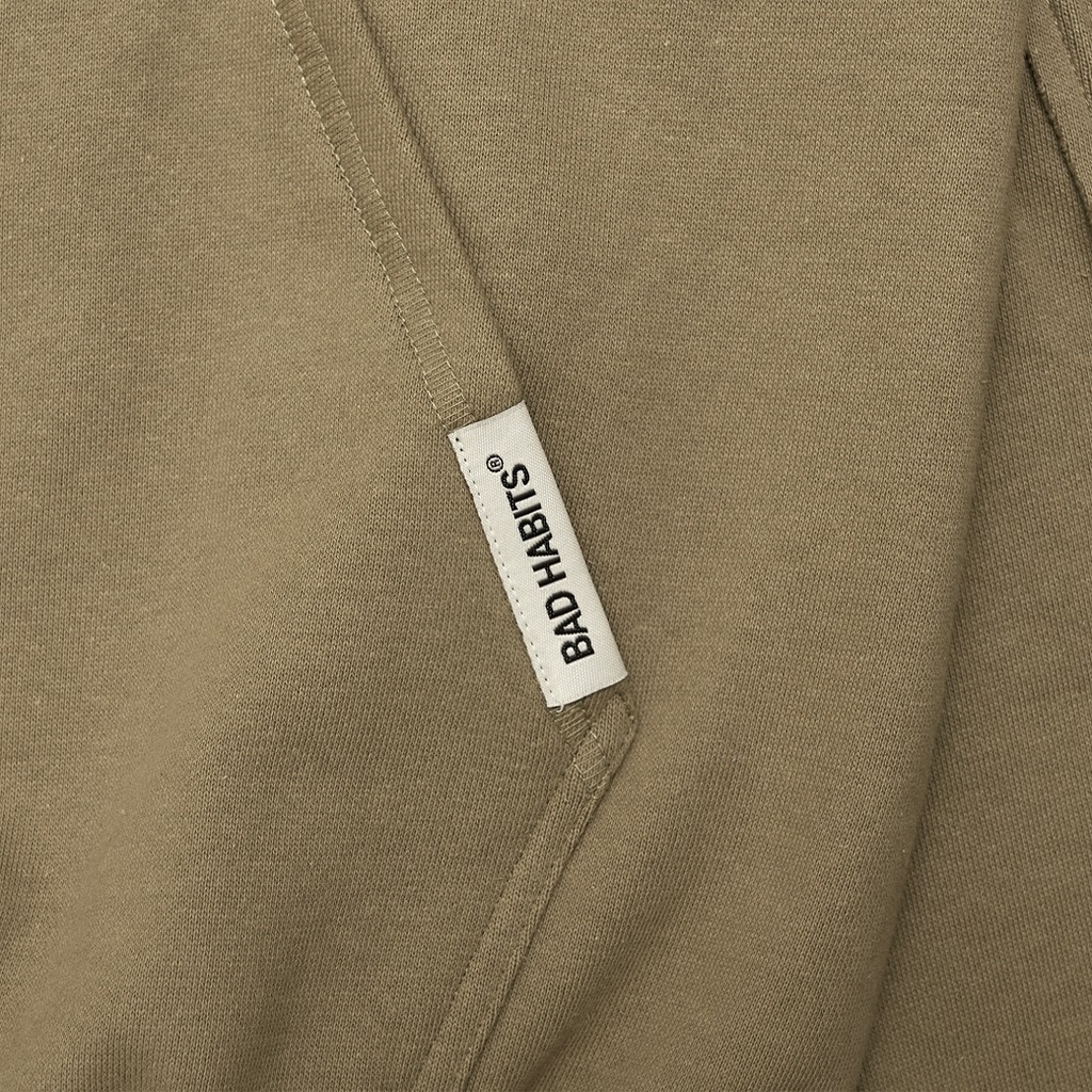 Áo Khoác Nam Nữ Bad Habits RAW HOODIE CARAMEL - Local Brand Chính Hãng