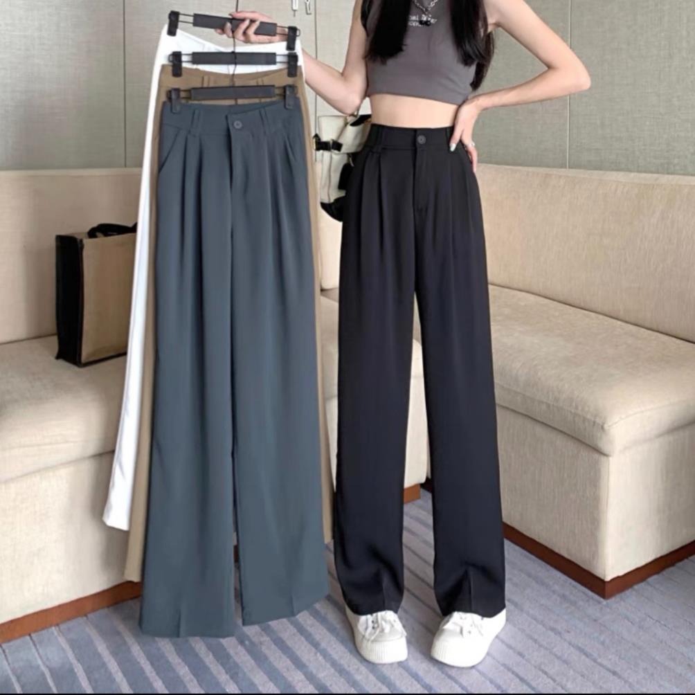 Quần Ống Rộng nữ Cao Cấp Culottes Chất Ruby sịn. Quần Suông fom chuẩn ảnh, đủ màu (Y1-301)