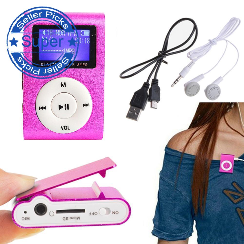 Máy Nghe Nhạc Mp3 I3W6 Màn Hình Lcd Có Khe Cắm Thẻ Nhớ