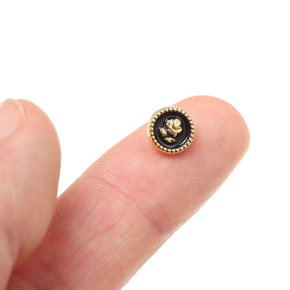 Set 20 Nút Thắt Lưng Hình Hoa Hồng 8mm Dành Cho Búp Bê