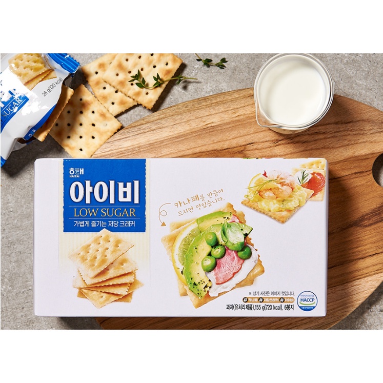 Bánh quy ít đường IVY Haitai hộp 155g, 270g