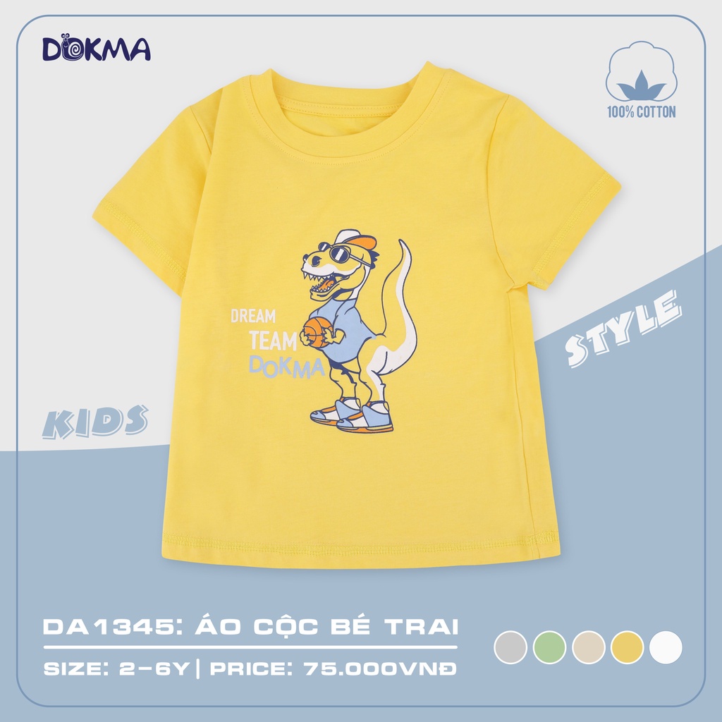 Áo cộc tay bé trai Dokma DA1345