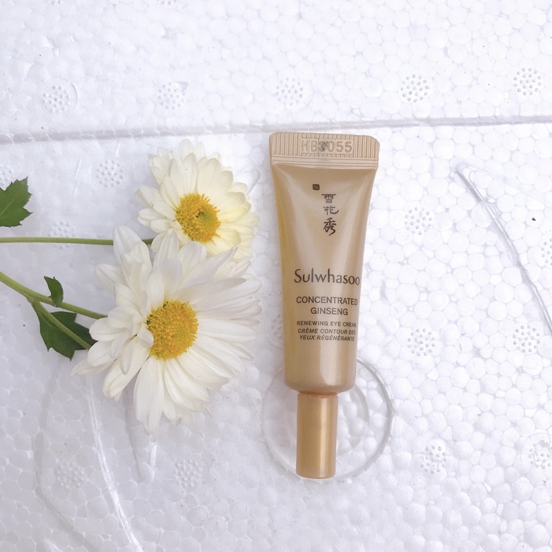 1 tuýp 3ml kem mắt Sulwhasoo nhân sâm dưỡng ẩm chống lão hoá mờ thâm nhăn bọng mắt concentrated ginseng eye cream 3ml