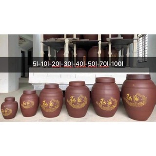 Vò ngâm rượu tài lộc. chum rượu - hủ rượu - vò rượu... phúc lộc không tráng men 1l, 2l, 3l, 5l