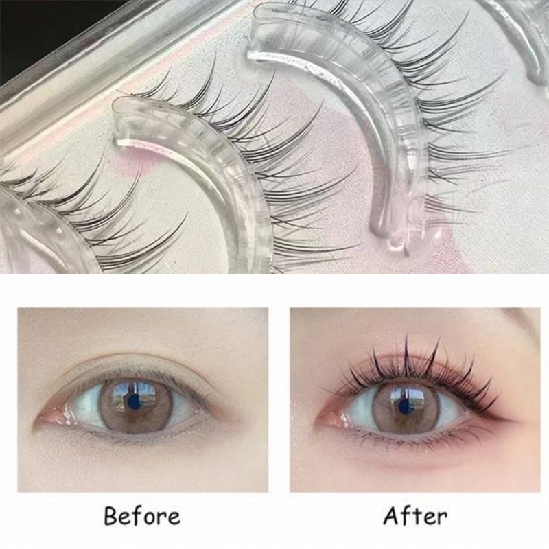 Bộ 5 Cặp Lông Mi Giả Kiểu Đuôi Cá Mềm / Cong Tự Nhiên