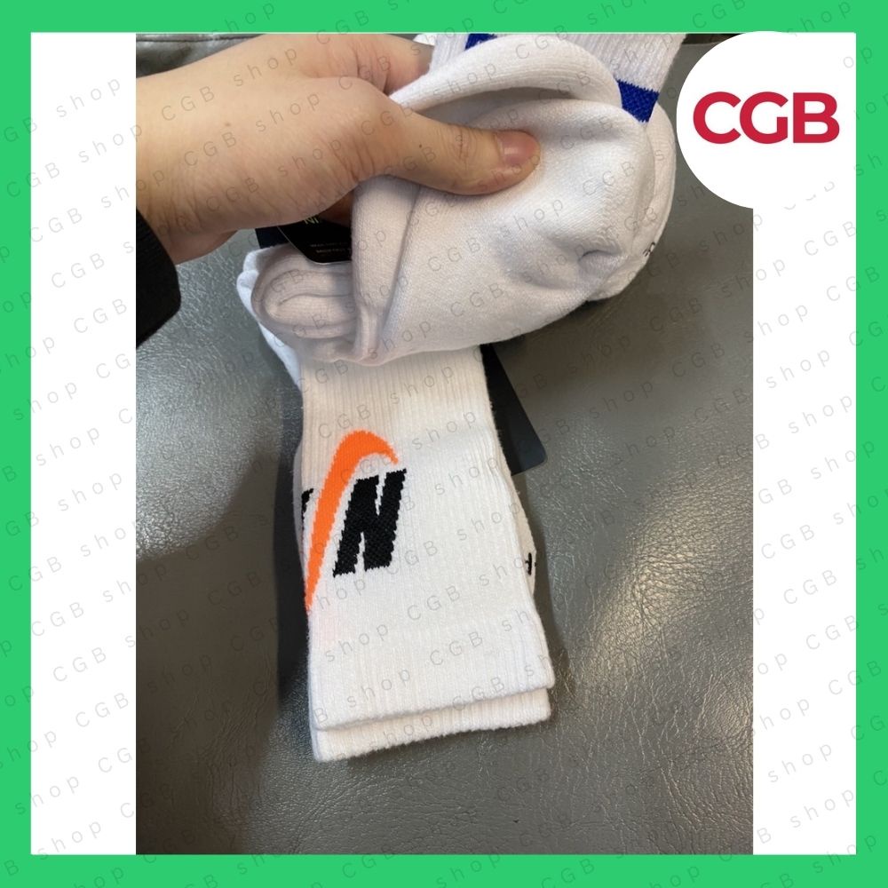 Vớ Tất Nike Cổ Cao Thể Thao Cushioned Công Nghệ Dri-Fit Drifit - Pack 3 Đôi