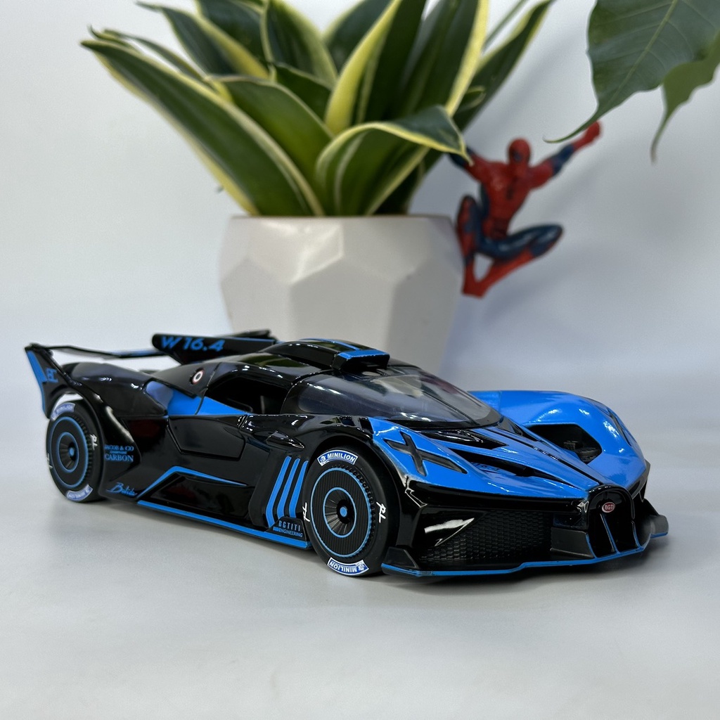 Mô hình siêu xe Bugatti Bolide tỷ lệ 1:24 bằng kim loại mẫu Hypercar đẹp nhất thế giới