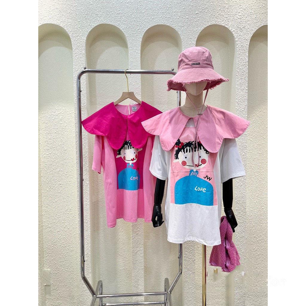 [ AP81 ] Áo phông cô gái cổ bèo xinh xắn