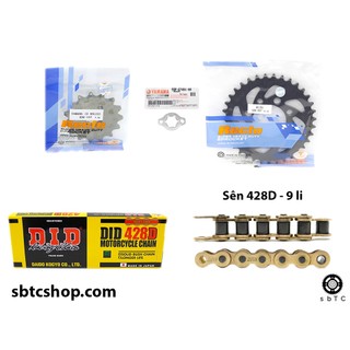 Nsd nhông dĩa recto sên vàng did kawasaki w175