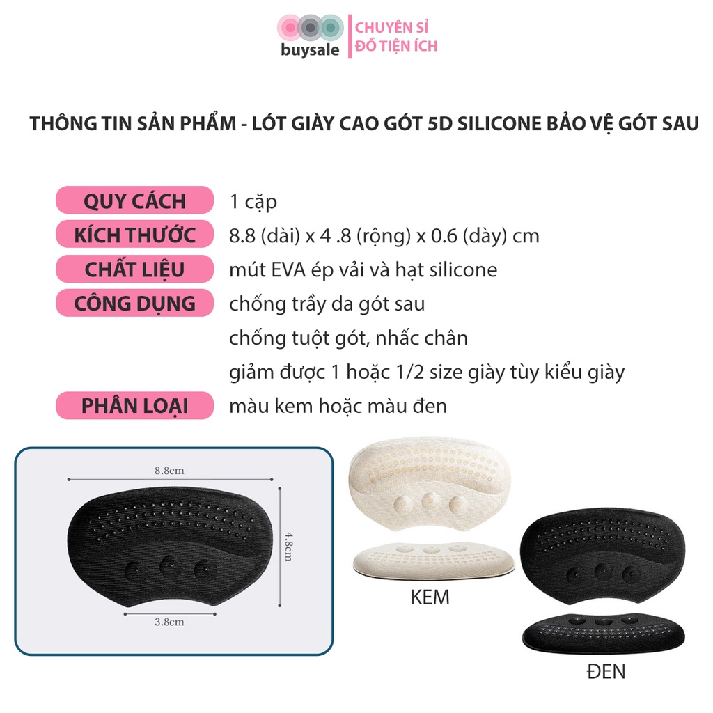 TOP 5 mẫu lót giày cao gót bán chạy nhất - BuySales