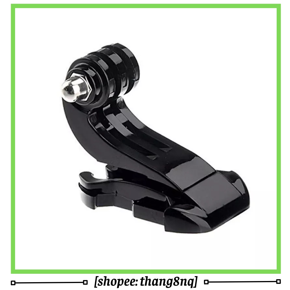 Giá đỡ cong chữ J cho gopro, phụ kiện gắn mũ bảo hiểm, dây đeo ngực cho gopro, osmo action, sjcam