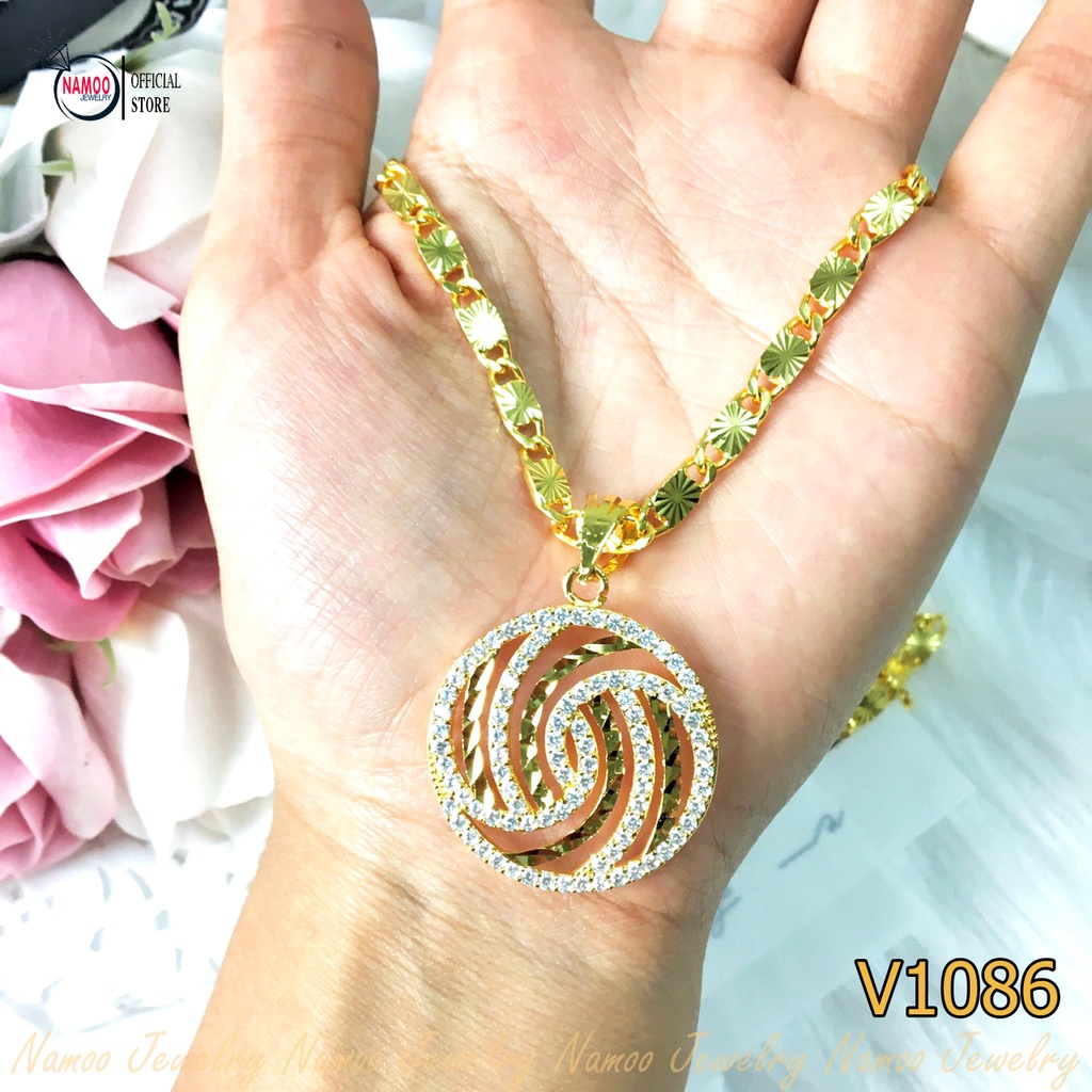 Kiềng Cổ Nữ Tinh Xảo Đính Đá Cho Phái Đẹp V1086 Namoo Jewelry