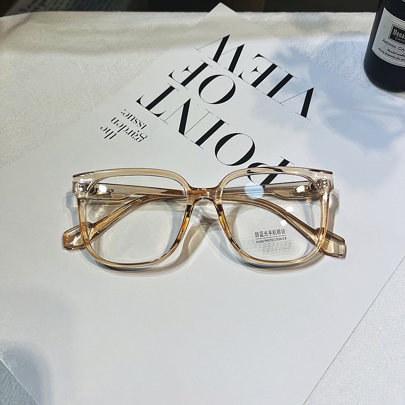 Mắt Kính Chống Ánh Sáng Xanh In Họa Tiết Da Báo Phong Cách retro Thời Trang Unisex