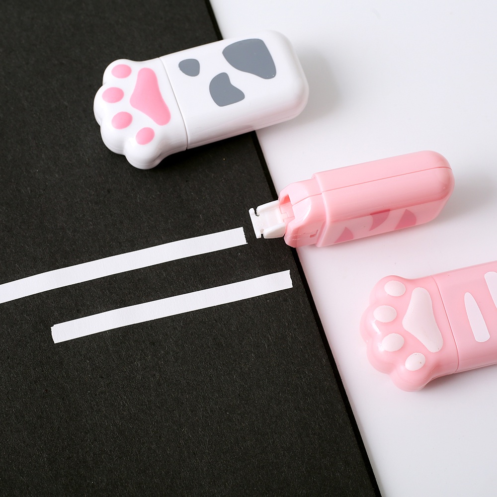 1 Cuộn Băng Dính Hình Dấu Chân Mèo Dễ Thương Trang Trí Sổ Tay