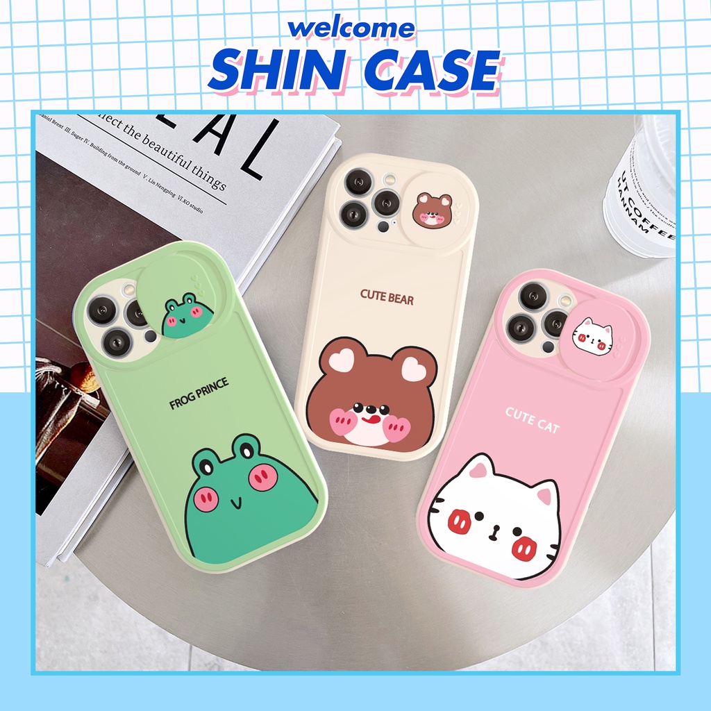 Ốp lưng iphone nắp trượt tròn động vật 6plus/6s/6splus/7/7plus/8/8plus/x/xr/xs/11/12/13/14/pro/max/plus/promax/shin/case