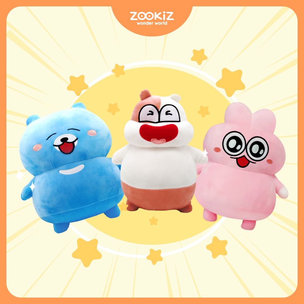 Gấu bông ZOOKiZ nhiều màu dáng đứng ngộ nghĩnh, siêu mềm mại biểu cảm cưng xỉu 30cm