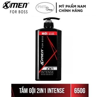 Tắm Gội Toàn Thân 2in1 X-Men for Boss Intense 650g hương nước hoa (Dầu gội & Sữa Tắm 2 trong 1)
