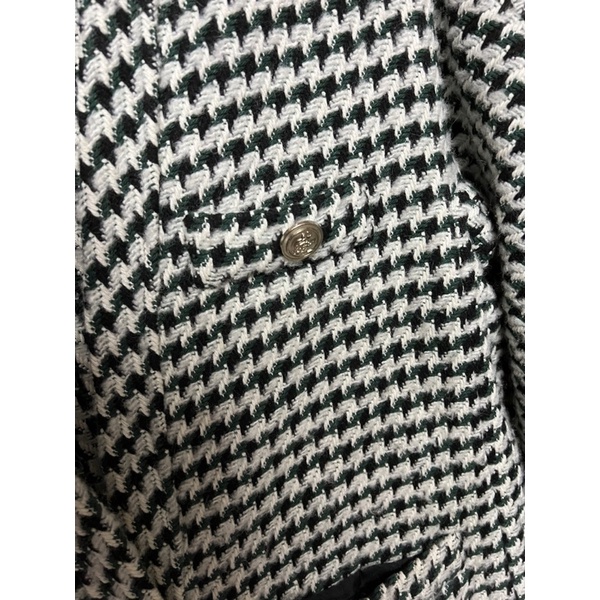 Áo cardigan len giả tweed
